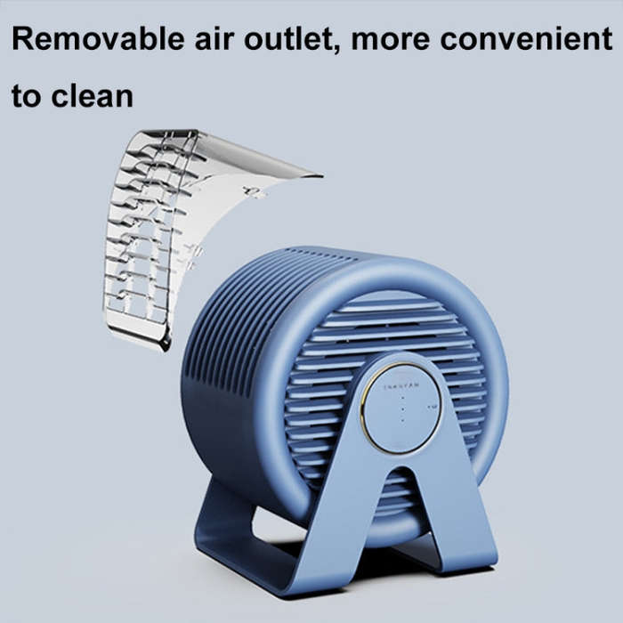 F7 Snail-shaped Desktop Mini Portable Bladeless Air Circulation Fan(White)
