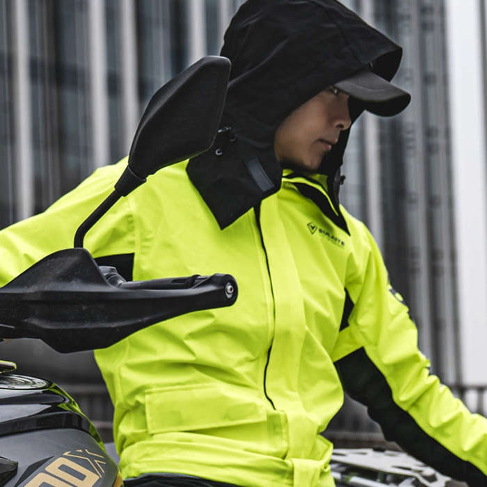 SULAITE Outdoor Motorcycle Riding Full Body Split Raincoat Suit, Size: M(Black)