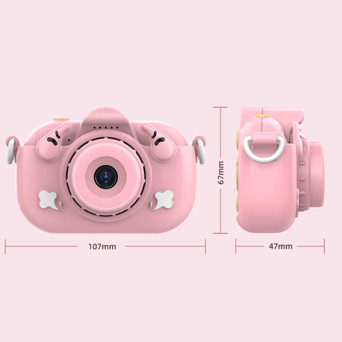 DC501 2.0-Inch 4X Zoom HD Digital Camera Mini Children Photography Camera, Color: Yellow