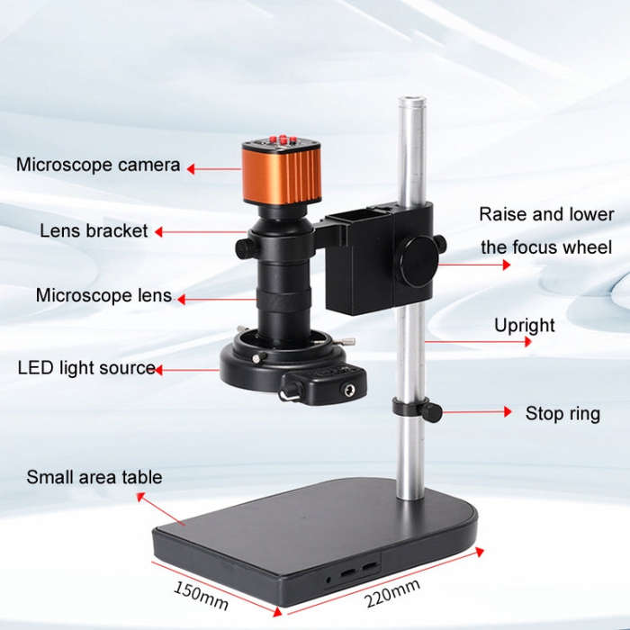 Measuring Electron Microscope Industrial Camera, Specifications: 4K Dual Interface With Measurement