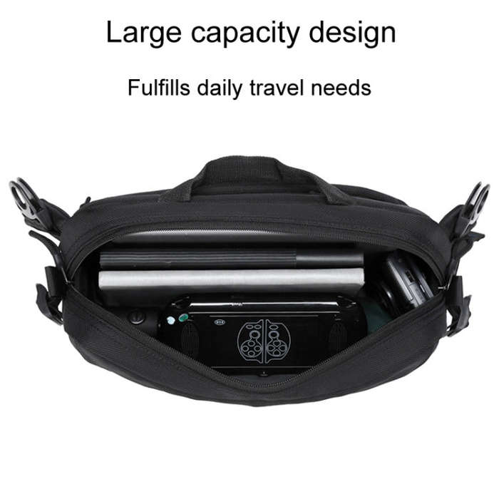 WEIXIER D512 Men Large Capacity Crossbody Chest Bag Waterproof Casual Sports Pack(Black)