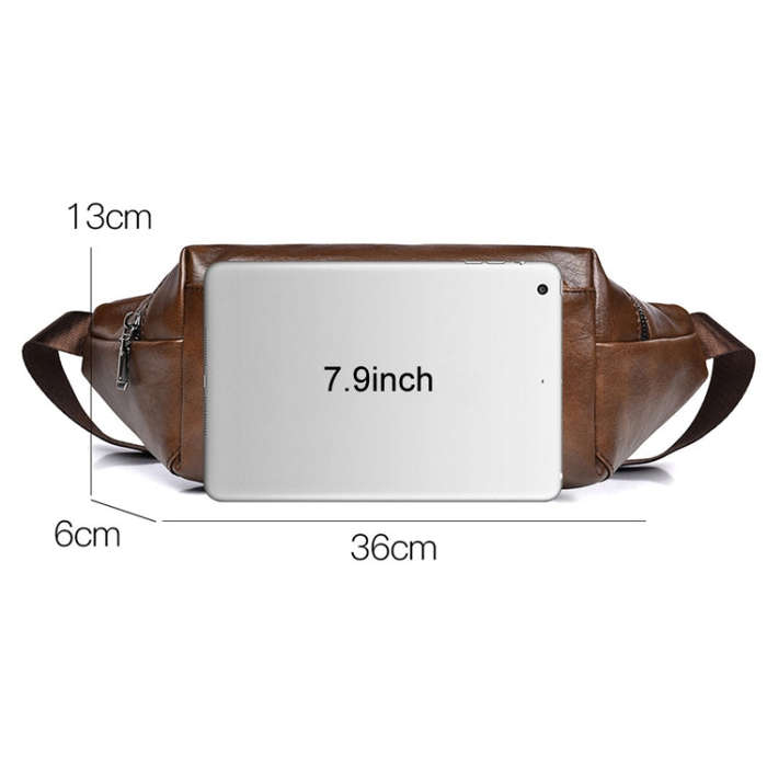 WEIXIER Y9579 Men Large Capacity Sports Waist Pack Multifunctional Waterproof Cell Phone Bag(Brown)