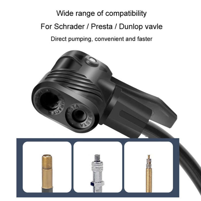 Car / Motorcycle / Bicycle Foot Inflator Pump Pointer Type Tire Pressure Detection Foot Inflator(...