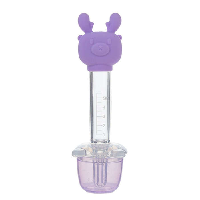 Children Cartoon Medicine Feeder Portable Dropper Baby Water And Liquid Feeder(Purple)