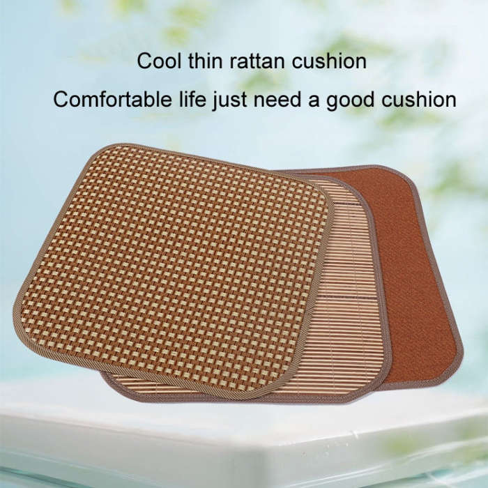 Summer Office Seat Cushion Chair Pad Double Thickened Cooling Mat Home Sofa Cushion, Size: 50x50c...