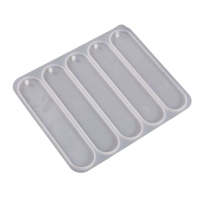 Full-page Bookmark Pendant Silicone Mold DIY Epoxy Resin Mold, Spec: Oval