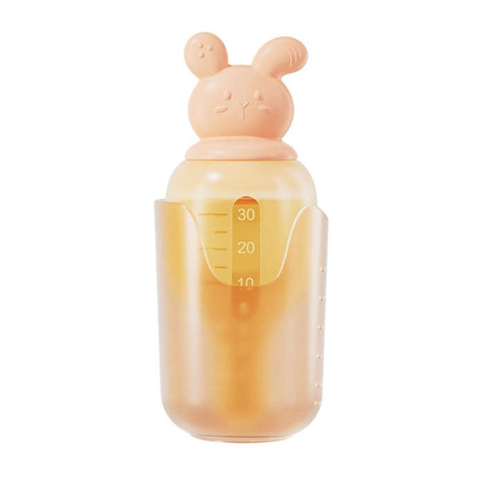 Baby Pacifier Medicine Feeder Pressing Infant Feeding Dropper Silicone Water Feeder(Pink)