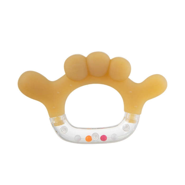 Rattle Baby Teether Soothing Pacifier Teething Stick Newborn Anti-Eating Hand Silicone Toy, Style...