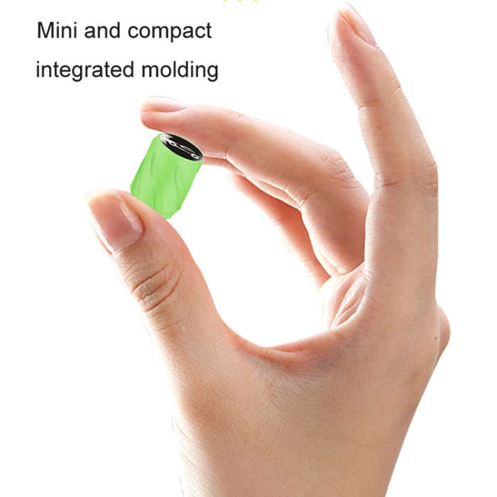 4pcs /Set Luminous Car Motorcycle Tire Modified Valve Cap, Color: Green Black Flag