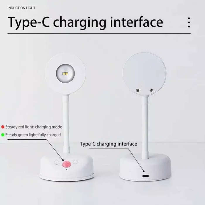 Rechargeable LED Motion Sensor Wireless Spotlight Dimmable Picture Light 2000mAH(White)