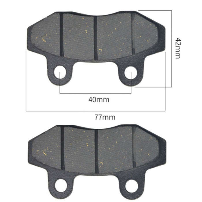 2pcs /Pair Motorcycle TBT Brake Pads Electric Vehicle Disc Brake Pads Battery Car Parts Dual Pump...