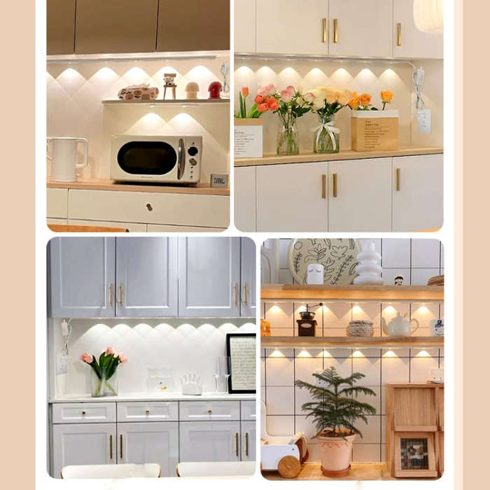 70cm 220V CN Plug Wardrobe Cabinet Lamp LED Light Bar With Button Switch(White)