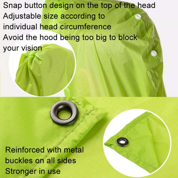 Naturehike 210T Plaid Outdoor Rain Poncho 3 In 1 Canopy Riding Travel Portable Backpacking Rainco...