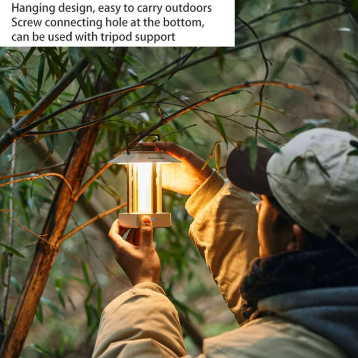 Naturehike Camping Ambient Light Outdoor Lighting Rechargeable Tent Vintage Horse Lamp(Brown)