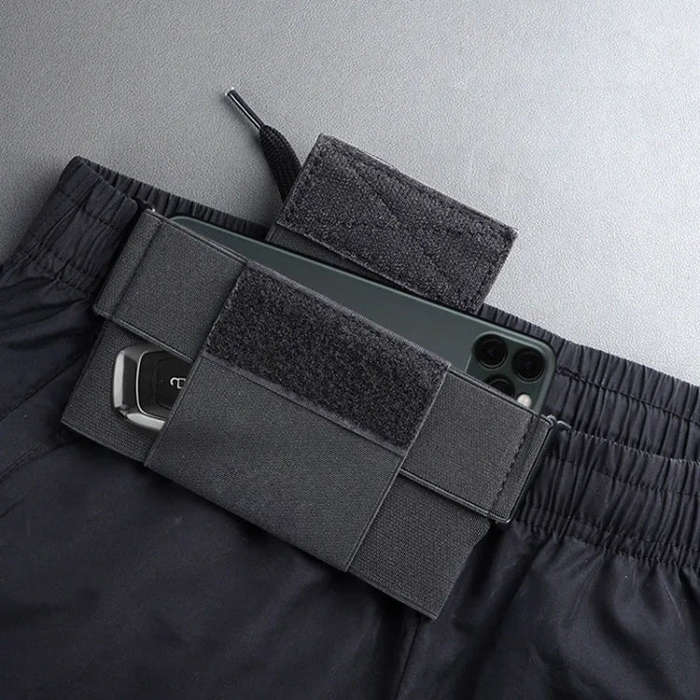 Mini Close-fitting Outdoor Sports Elastic Invisible Mobile Phone Waist Bag, Style: Without Cover ...