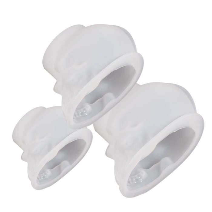 DIY Epoxy Candle Skull Keychain Pendant Silicone Mold Halloween Ornaments Mold, Spec: M