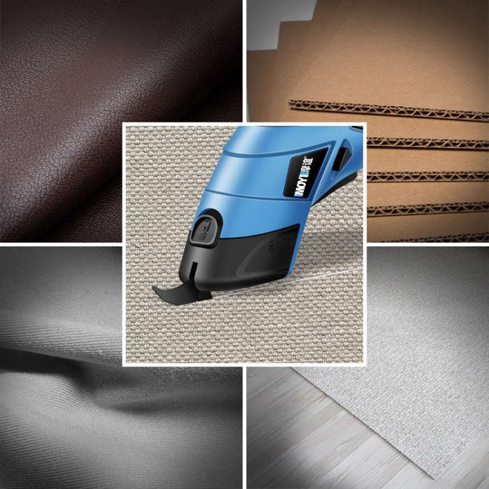 MOYI Electric Scissors Handheld Cloth Paper Box Cutting Tool, Specifications: Single Blade Plasti...