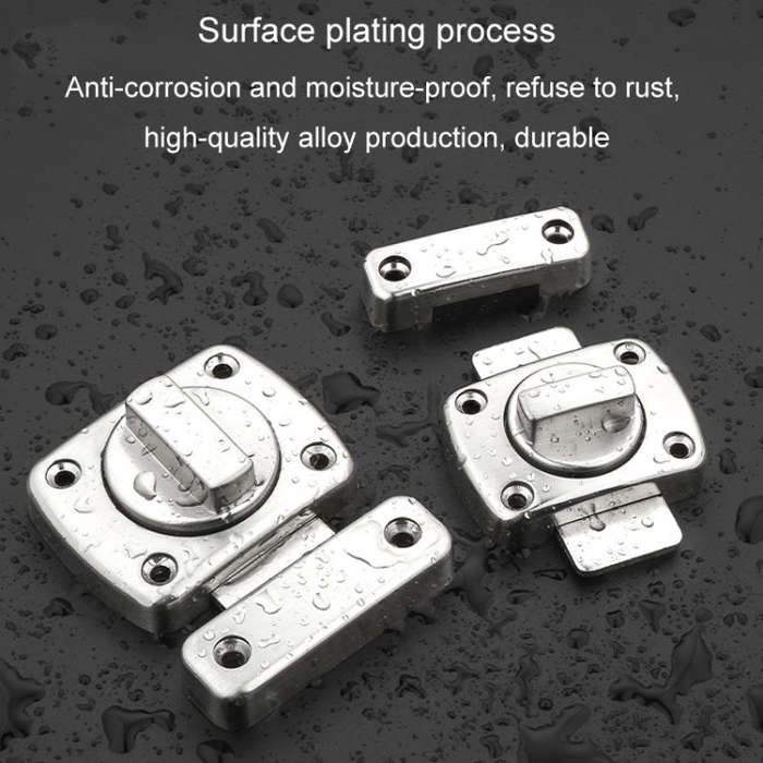 Stainless Steel Rotate Bolt Latch Anti-Theft Security Bathroom Door Lock Spring Latch, Specificat...