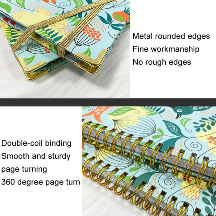 2025 English Notebook A5 Coil Notepad 365 Day Work Schedule Diary, Style: A10