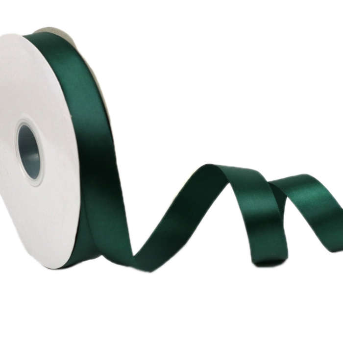2.5cm X 91m Polyester Ribbon Gift Packaging Cake Wedding Decoration Ribbon, Color: Dark Green 593