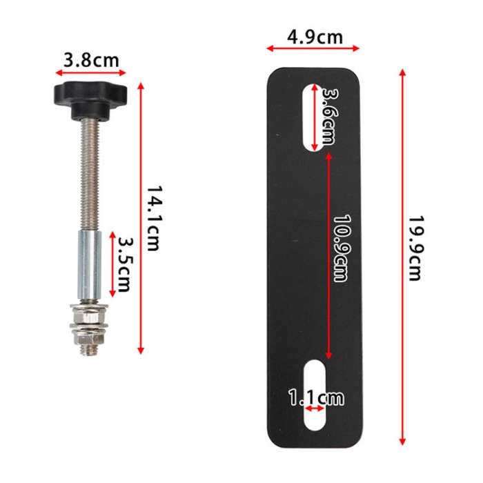 Traction Board Mounting Pins Kit Universal For 4.72"-6.69" Hole Spacing Recovery Tracks