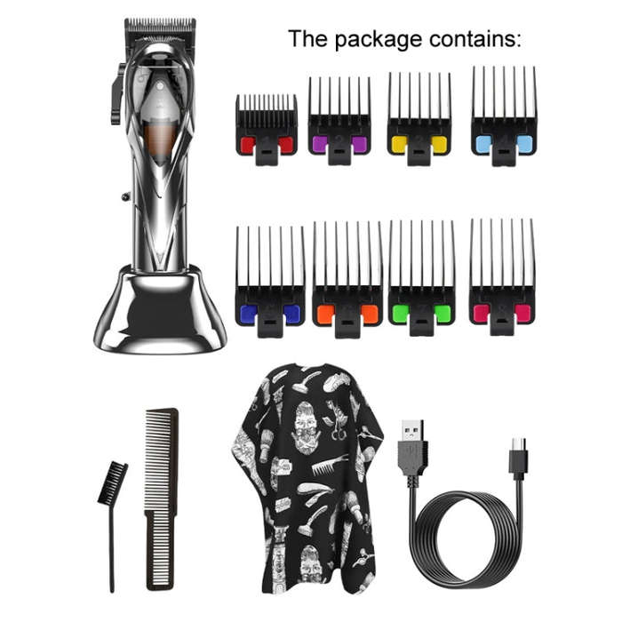 Rechargeable Magnetic Suspension High-speed Electric Hair Clipper(Blue)