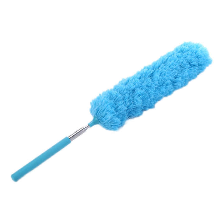 Stainless Steel Telescopic Bendable Household Duster(Sky Blue)