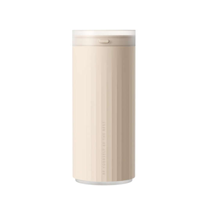 JisuLife HU16 Desktop Dual Mist Ports Humidifier, Color: Brown Plug-in