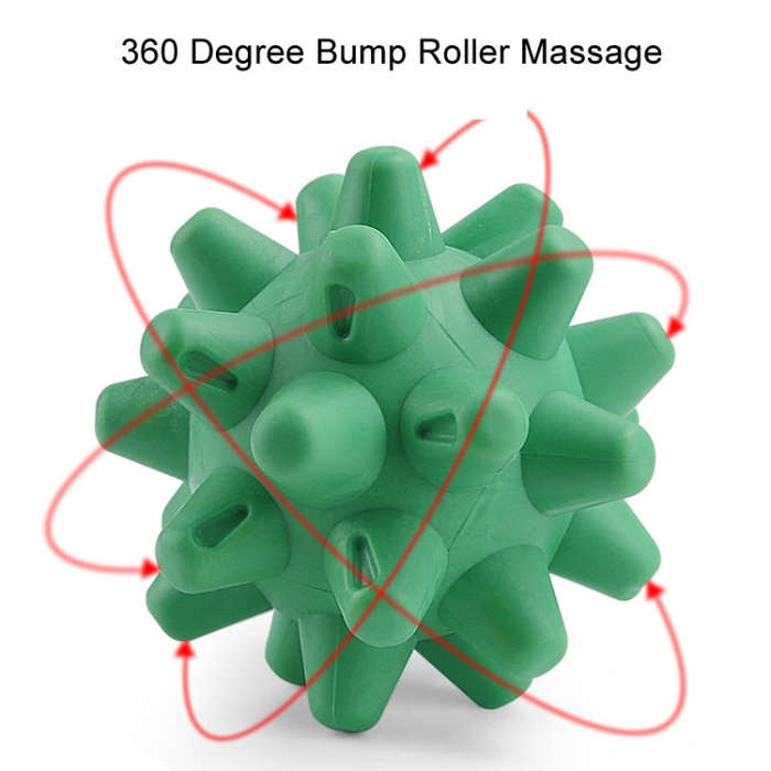 Hedgehog Massage Ball Plantar Relaxation Roller Ball TRP Yoga Fitness Handheld Fascia Ball(Green)