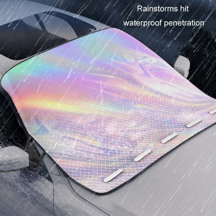 Car Laser Front Windshield Sun Protection Heat Insulation Sunshade, Size: Small