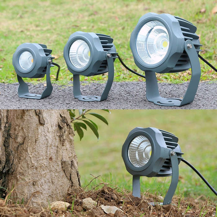 LED Flood Light COB Outdoor Waterproof Spotlight Billboard Lights Garden Lamp, Color: 30W Green L...