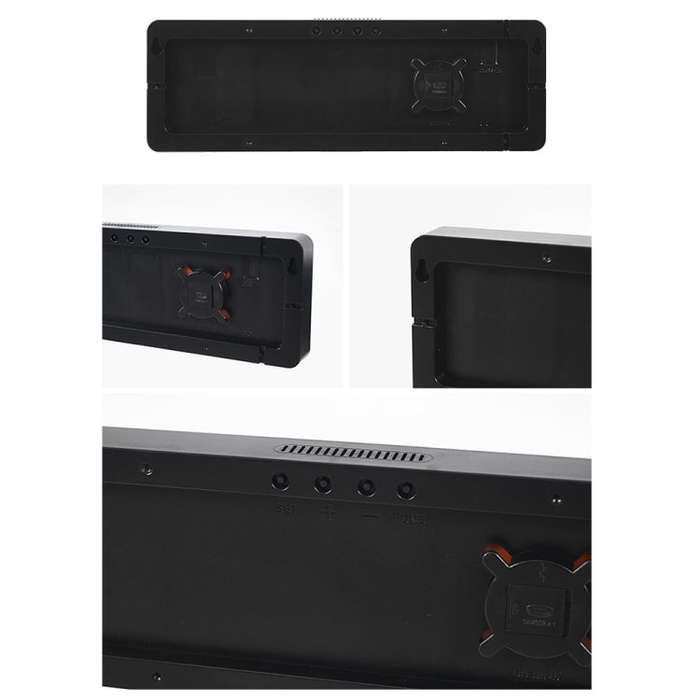 5526 LED Digital Display Electronic Wall Clock Multifunctional Countdown Alarm Clock(B Green)