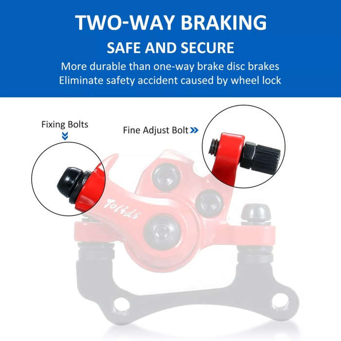 For KUGOO M4 10 inch Electric Scooter Disc Brake(Red)