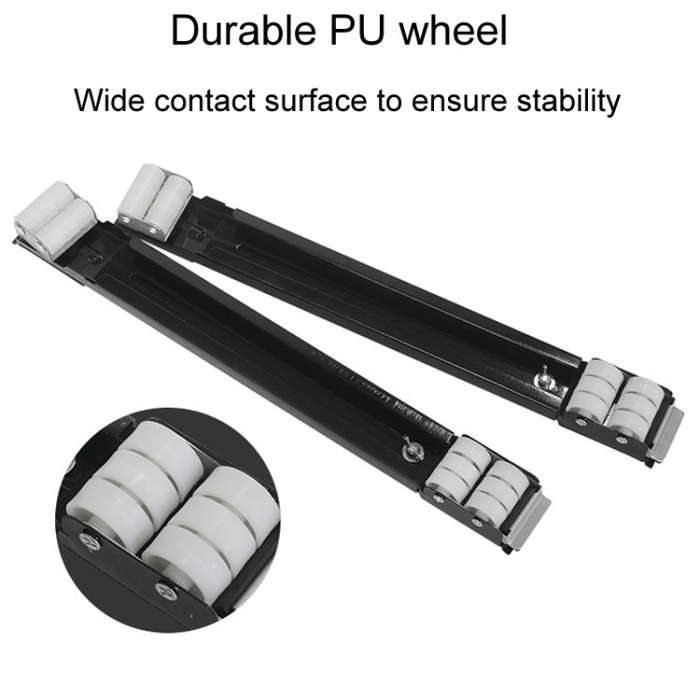 1pair Household Washing Machine And Refrigerator Fixed Non-Slip Universal Wheel Bracket Base(Silver)