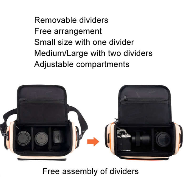 Cwatcun D121 Shoulder Crossbody Camera Bag Colorful Large Capacity Waterproof Digital Photography...