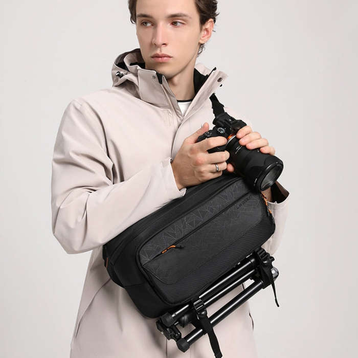 Cwatcun D133 Camera Chest Bag Multi-functional Handheld Slanting Cross Shoulder Camera Casual Bag...