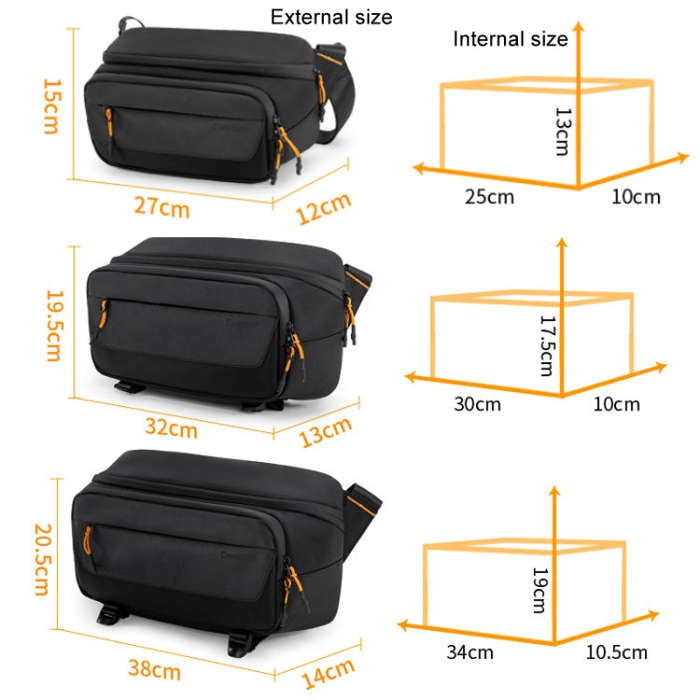 Cwatcun D133 Camera Chest Bag Multi-functional Handheld Slanting Cross Shoulder Camera Casual Bag...