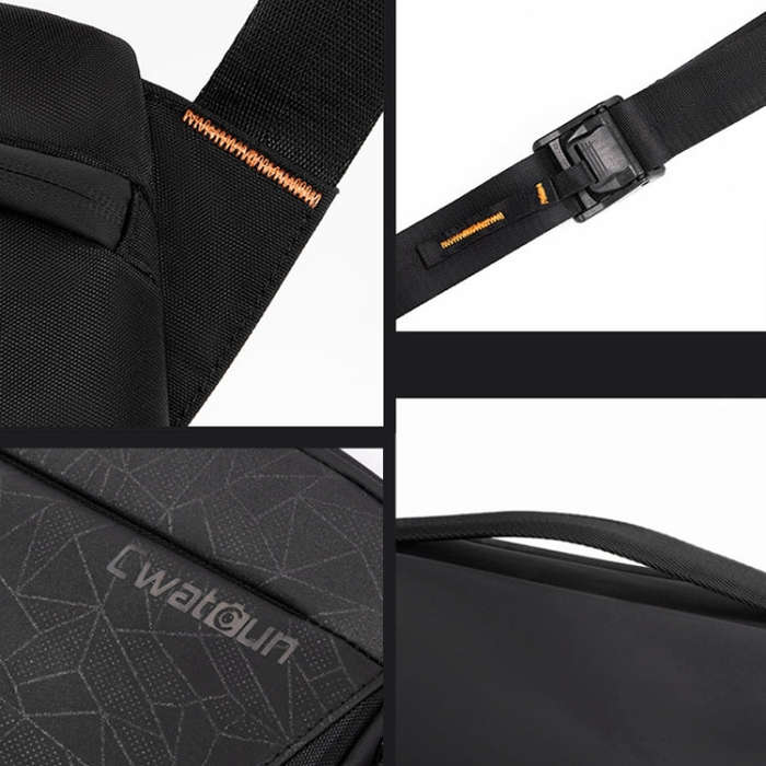 Cwatcun D133 Camera Chest Bag Multi-functional Handheld Slanting Cross Shoulder Camera Casual Bag...