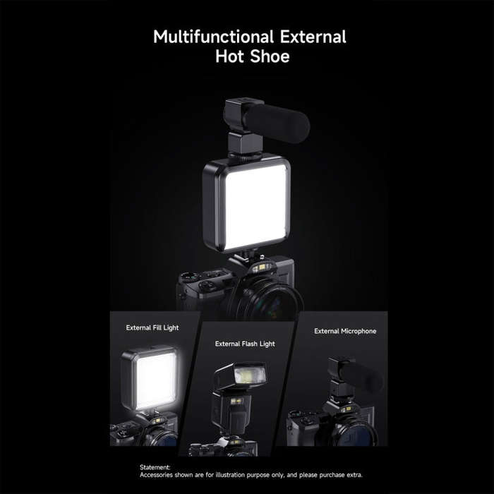 DC-201S 5K/30FPS 3.5-Inch 16X Six-Axis Anti-Shake HD Digital Camera With UV Lens(US Plug)