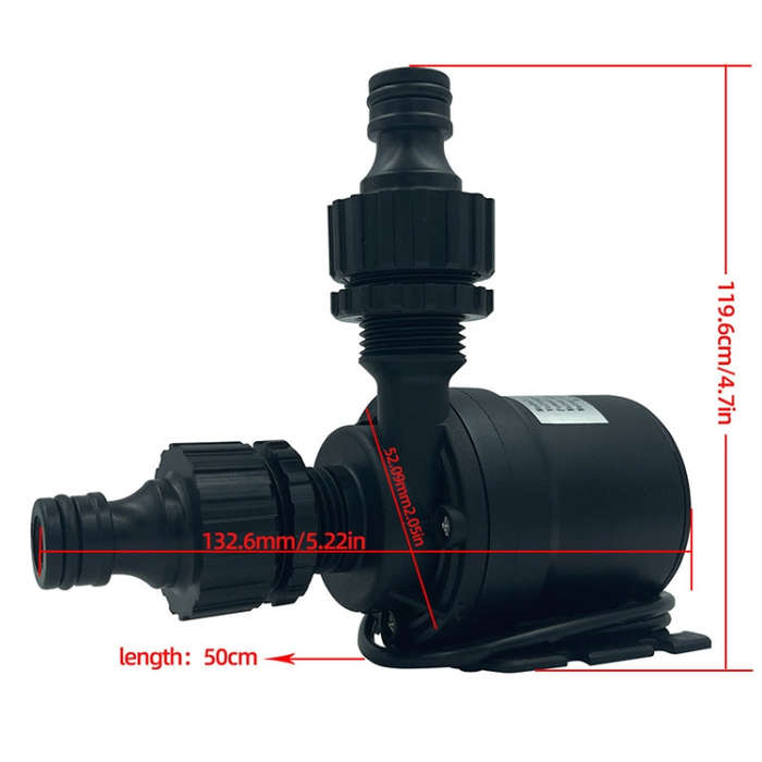 8m Lift Stainless Steel Shaft Core Brushless Motor Booster Pump, Specifications: DC24V(Bare Wire)