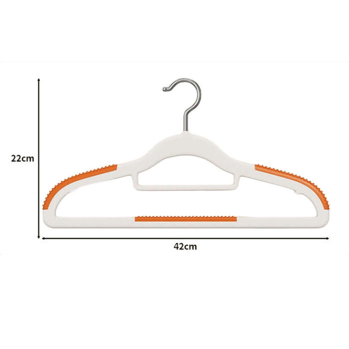20pcs Anti-Skid Non Trace Clothes Racks Thickened Anti Shoulder Angle Household Clothes Hanger(Or...