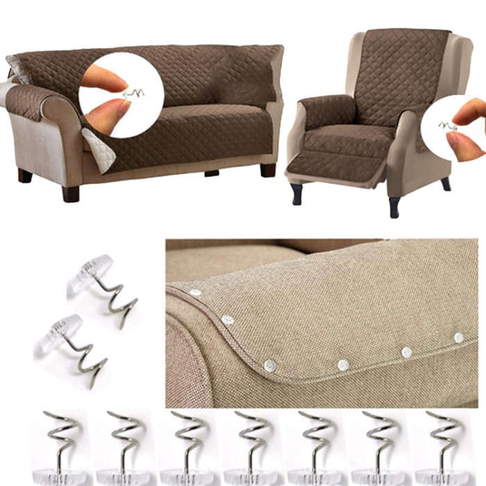20pcs /Box Twist Nails Transparent Spiral Nails Sofa Cushion Bed Sheet Skirt Fixer(Round)