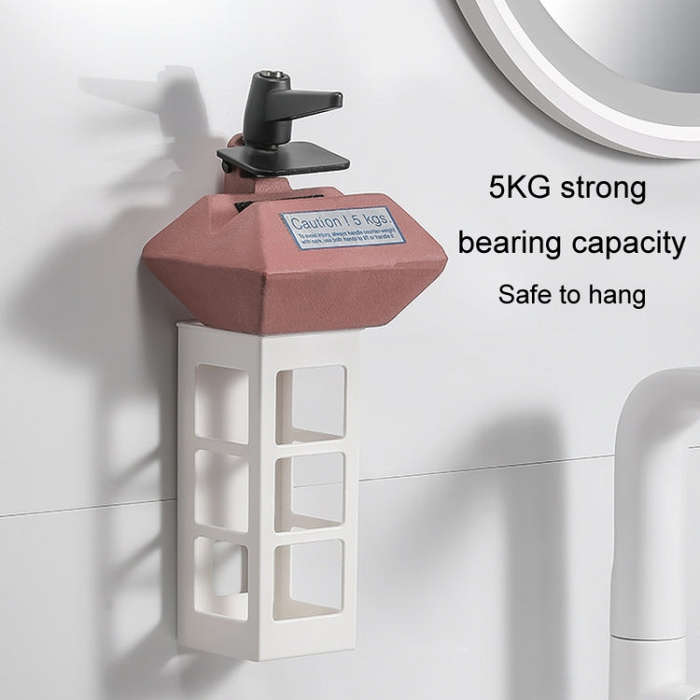 Curling Iron Storage Holder Wall Mounted Makeup Hairdressing Tool Organizer(Transparent)