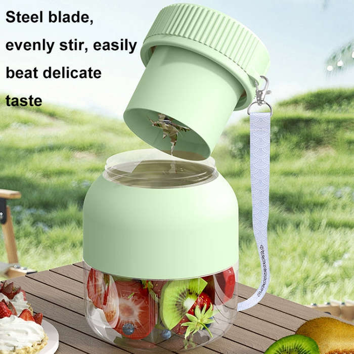 800ml Multifunctional Wireless Portable Juicer Large-capacity Outdoor Juicer(Pink)
