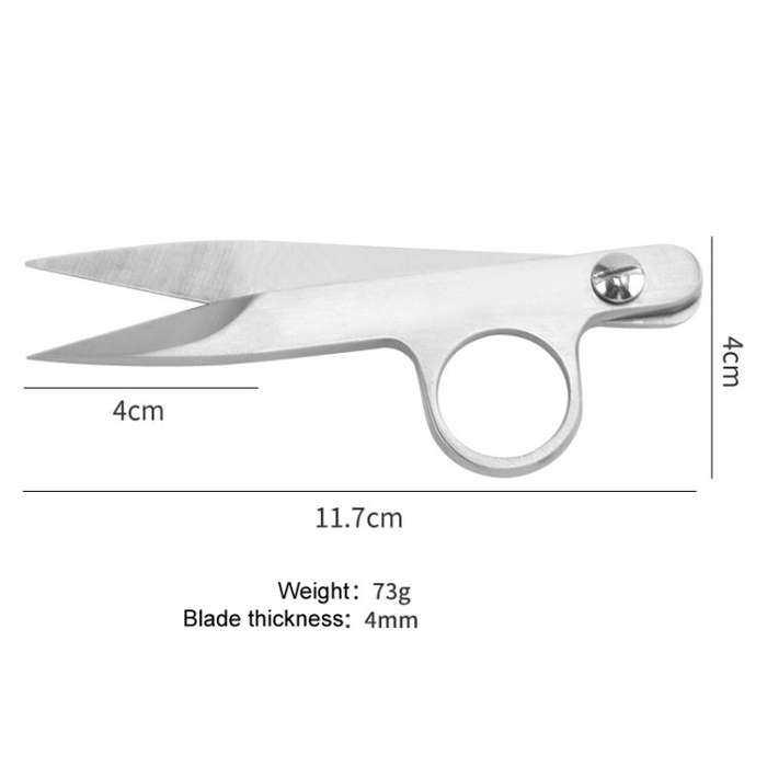 All Steel Thread Scissors Cross Stitch V-Shape Home Tailoring Yarn Scissors Fishing Shears