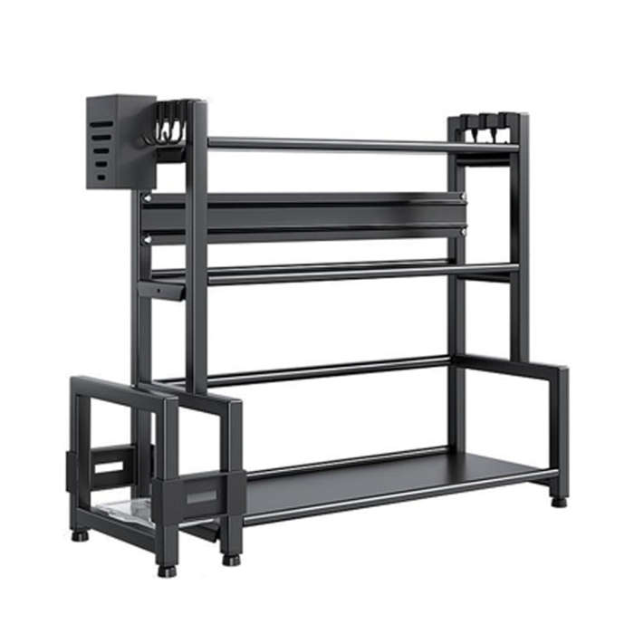 Three-Layer 30cm Kitchen Multifunctional Shelf Household Countertop Spice Storage Racks