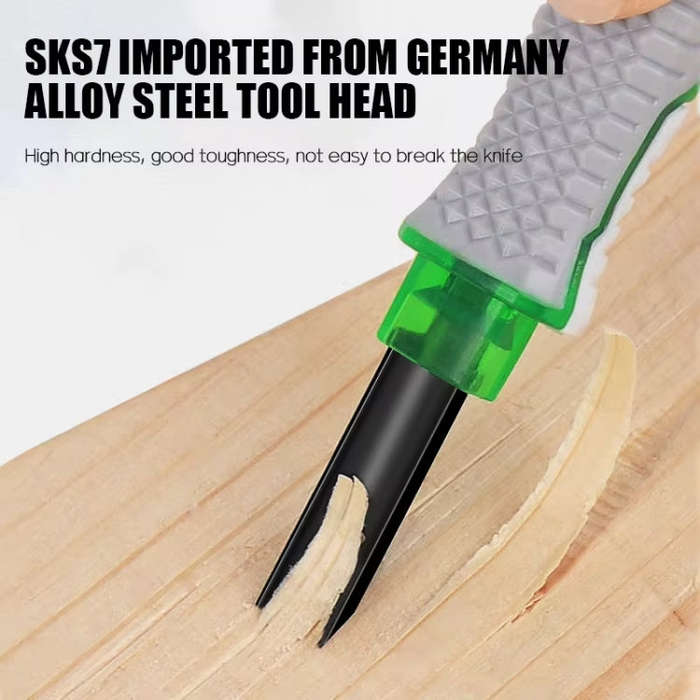 MYTEC 4 In 1 Carpenter Seal Carving Tools Alloy Bit Plastic Handle Carving Knife