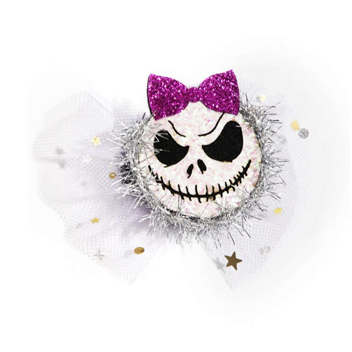 Halloween Hair Clips Hair Accessories Kids Party Dress Up Jewelry, Style: Demon Bow