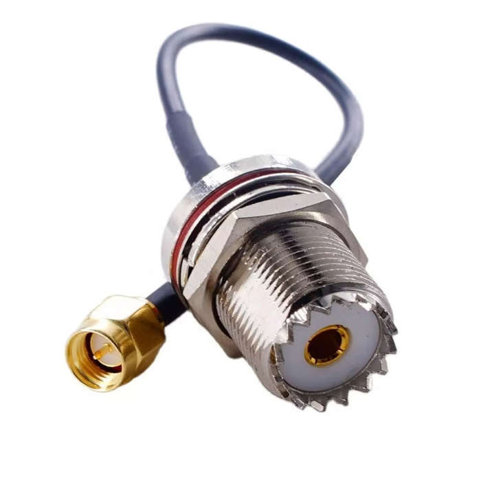 20cm SMA Male To SO239 UHF Female Coaxial RF Cable RG174 Coaxial Connector