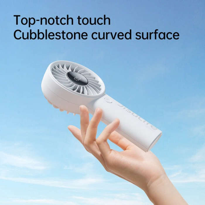 JisuLife Life4 Handheld Portable Small Rechargeable Fan, Battery Capacity: 3600mAh Black